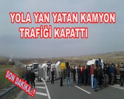 Krkkale Baleyh yolunda trafik kazasnda yol kapand